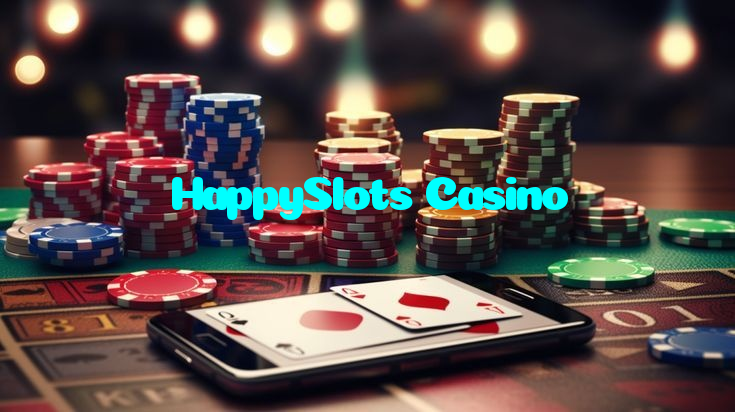 HappySlots Casino casino presented on mobile device in Pakistan with slots and live games